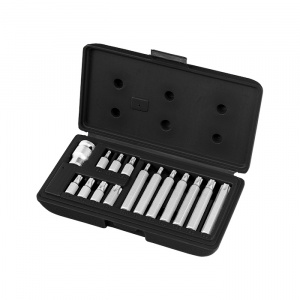 Набор бит TORX, хвостовик-шестигранник, 10 мм, CrV, 15 предм. STELS