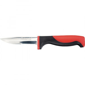 Нож рыбака "FISHERMAN'S DREAM" small, 100 мм, двухк. рук., пластиковые ножны MATRIX KITCHEN.