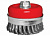 Щетка для УШМ Heavy Duty, 125 мм, М14, "чашка", крученая проволока 0,5 мм. MATRIX.