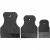 Набор шпателей 40-60-80 мм черная резина, 3 шт. .