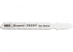 Полотна для электролобзика по металлу, 3 шт. T118A, 50 х 1,2мм, HSS MATRIX Professional.